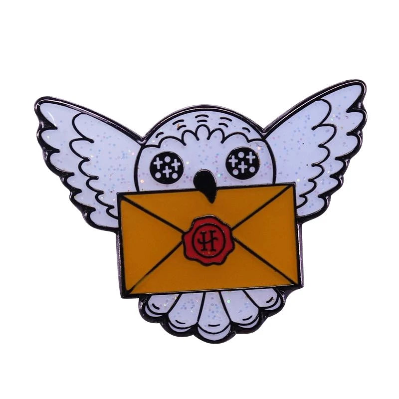 Magic Messenger Snowy Owl Enamel Pin - Image 12