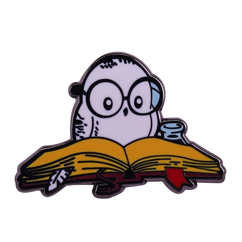 Magic Messenger Snowy Owl Enamel Pin - Image 10