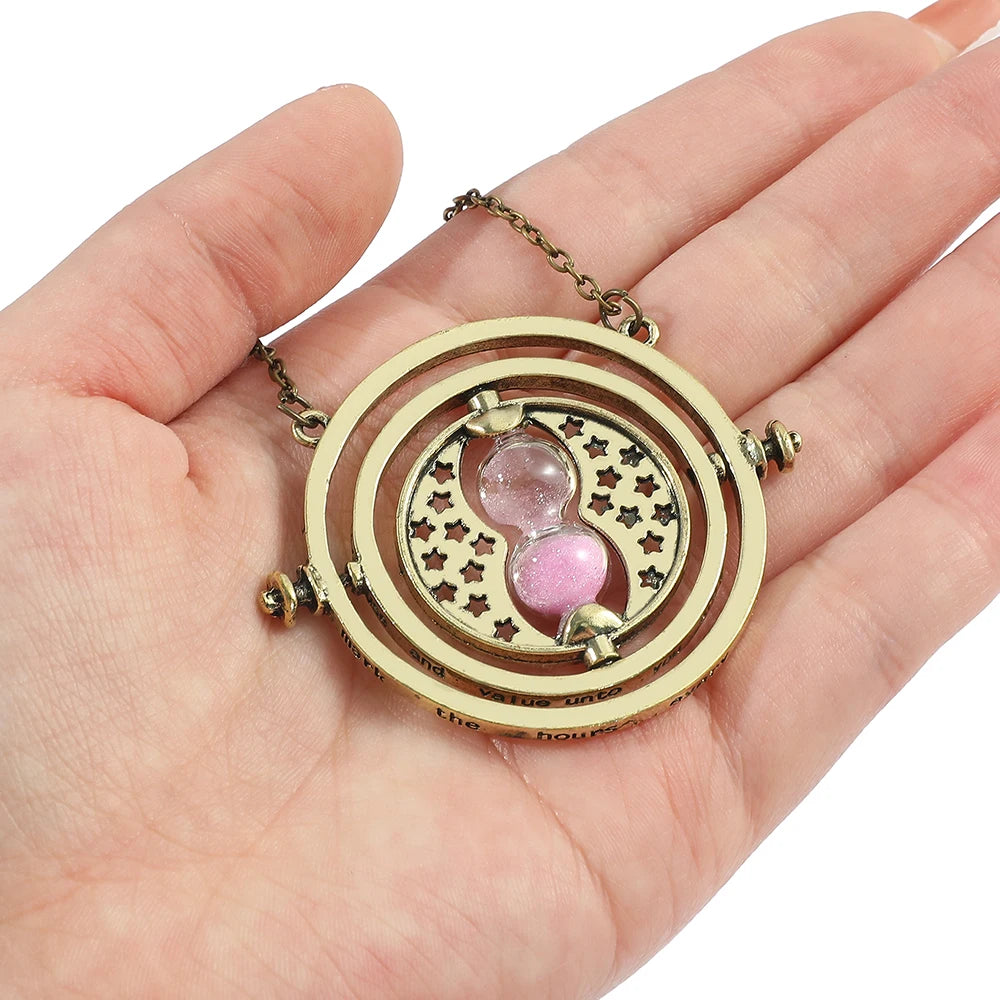 Harry Potter Time Turner Hourglass Pendant Necklace - Image 3