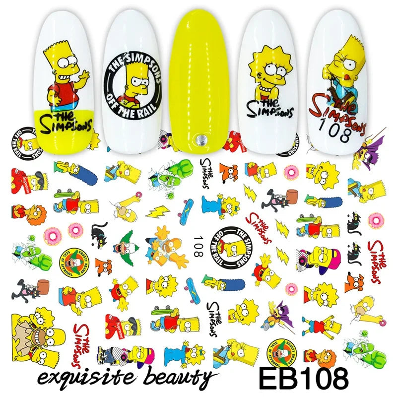 Miniso Harry Potter & Cartoon Nail Stickers - Image 69