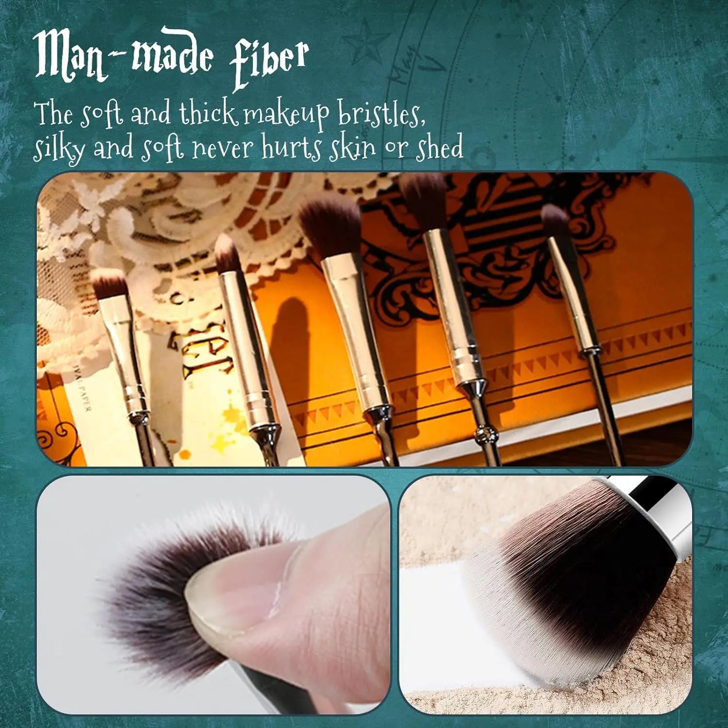 Harry Potter Magic Wand Makeup Brush Set - Image 2