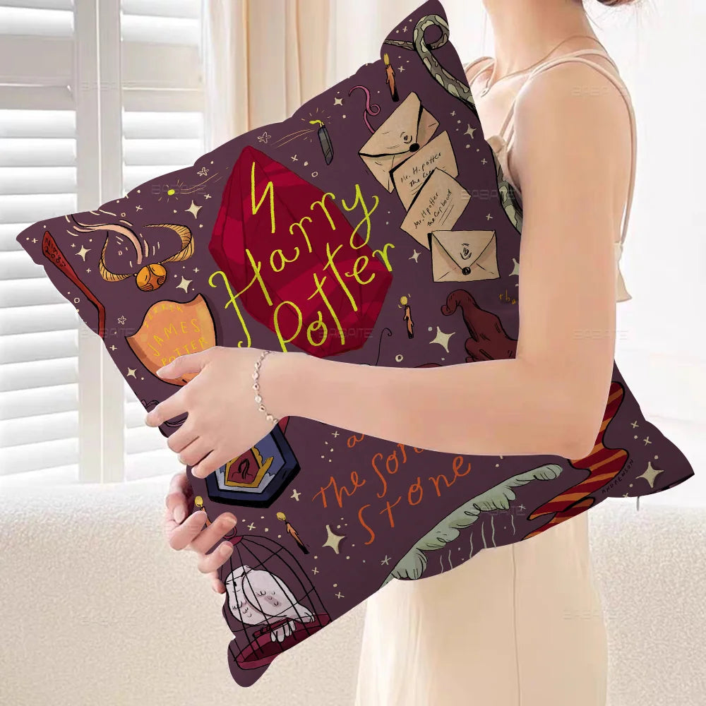 Harry Potter Wand & Landscape Pillow Cover - Image 14