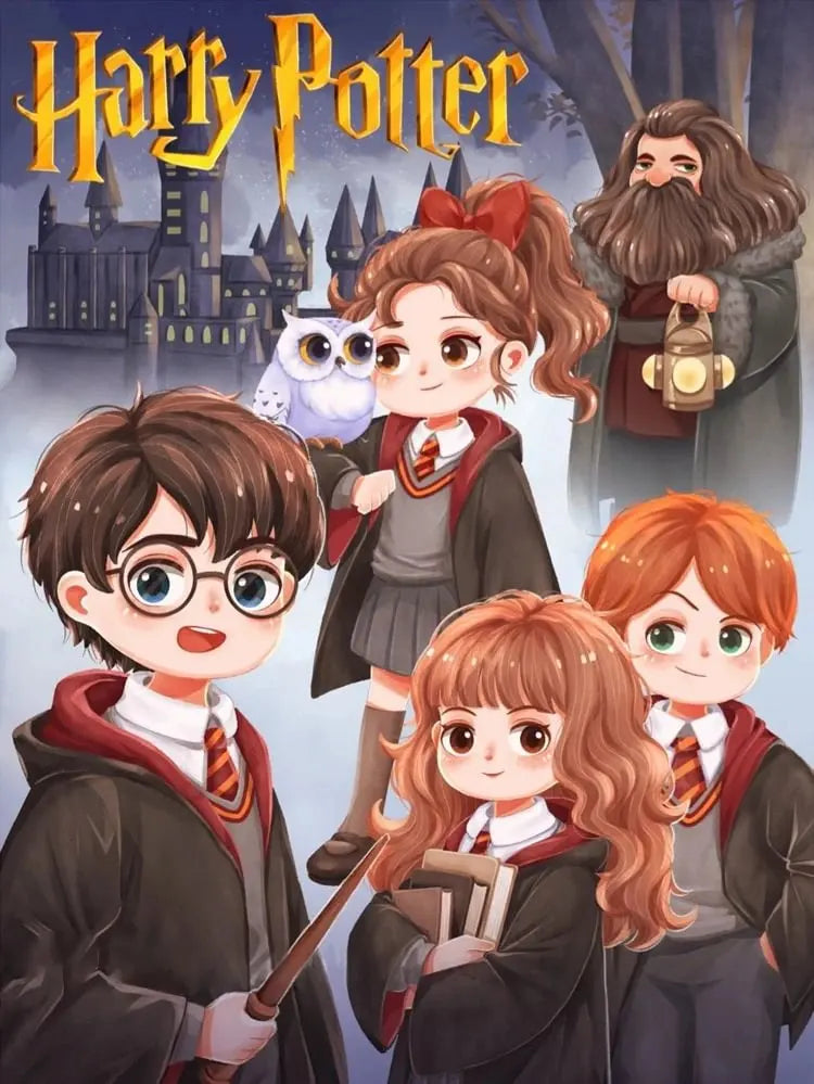 Red Cartoon Mosaic Embroidery Diamond Painting 5D - Image 8