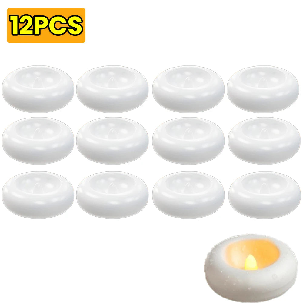 6/12Pcs Flameless Floating LED Tea Lights - Image 7