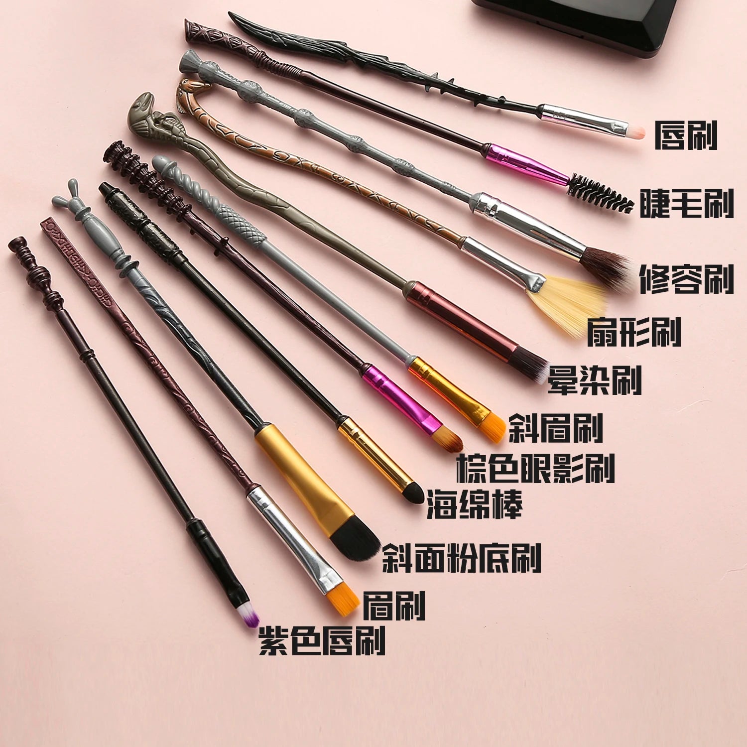 11pcs/set Harry Potter Magic Wand Makeup Brush Set - Image 2