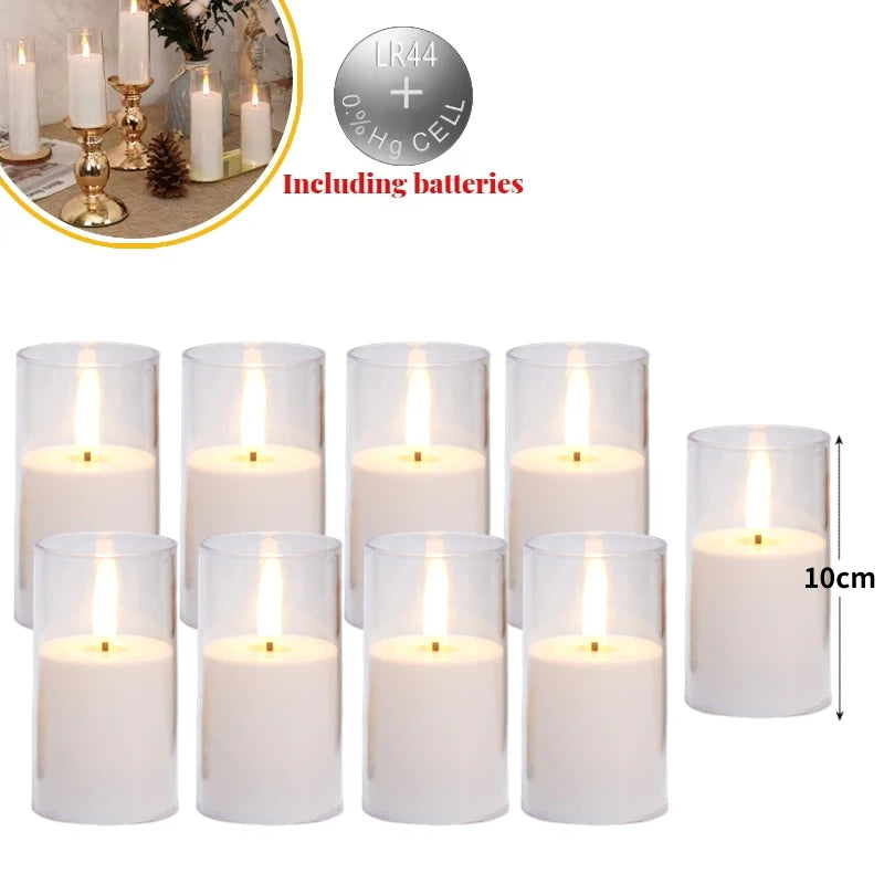 6–60PCS Acrylic Glass LED Flameless Candles - Image 10