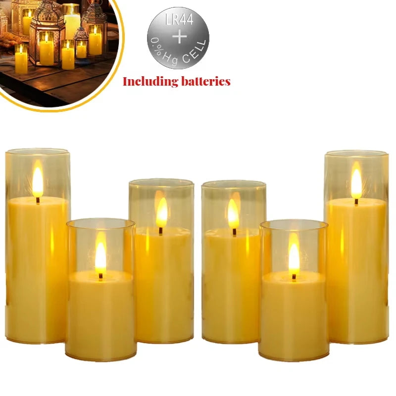 6–60PCS Acrylic Glass LED Flameless Candles - Image 7