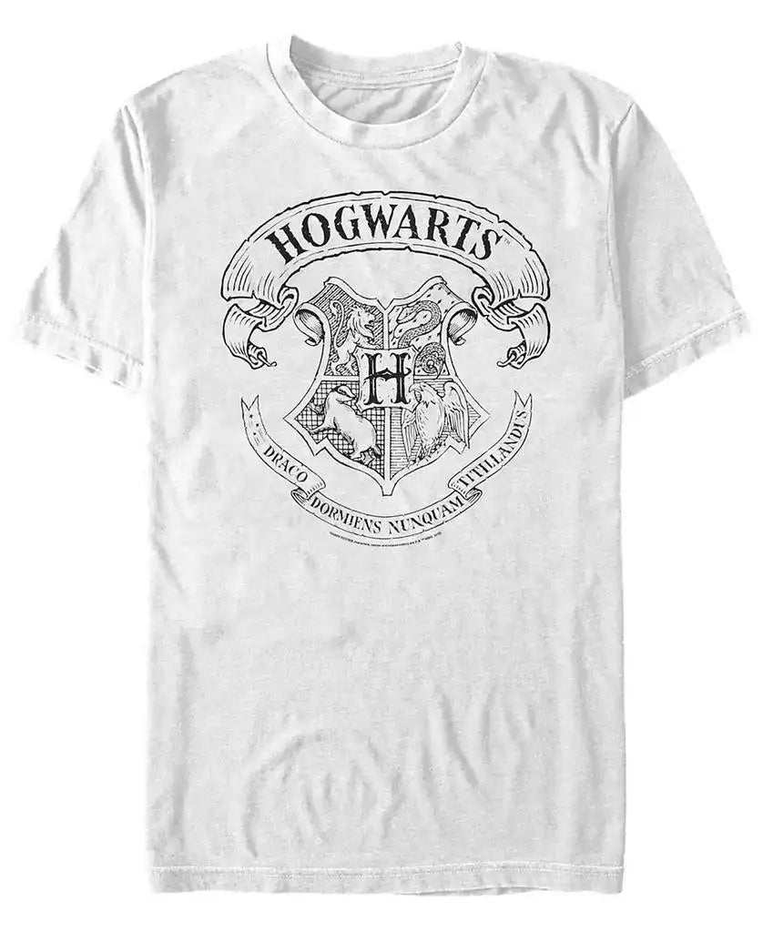 Men's Hogwarts Crest Short Sleeve Crew T-shirt - Image 2