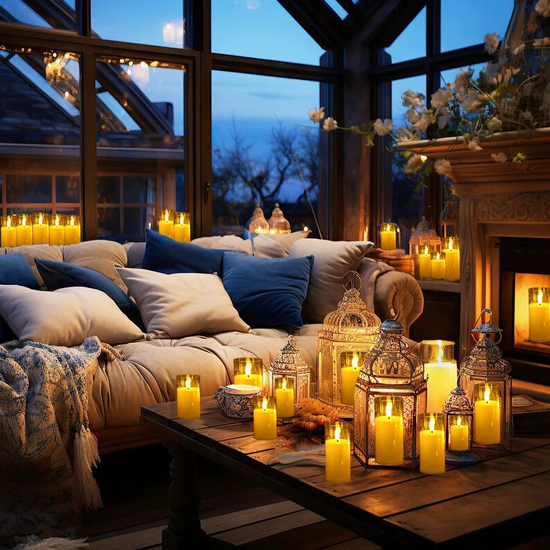 6–60PCS Acrylic Glass LED Flameless Candles - Image 4