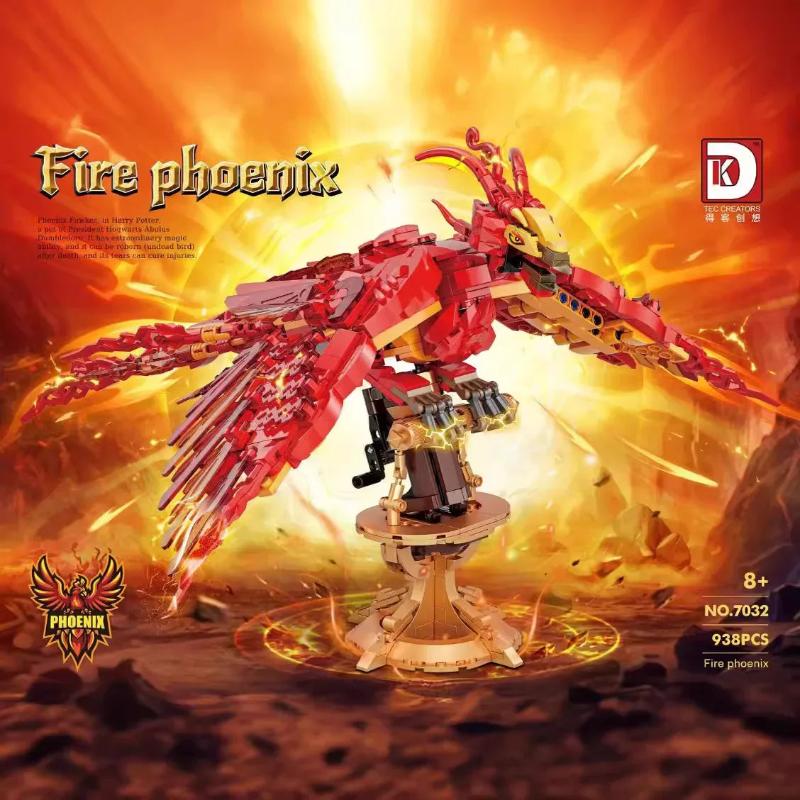 Fire Phoenix Building Blocks - Image 2
