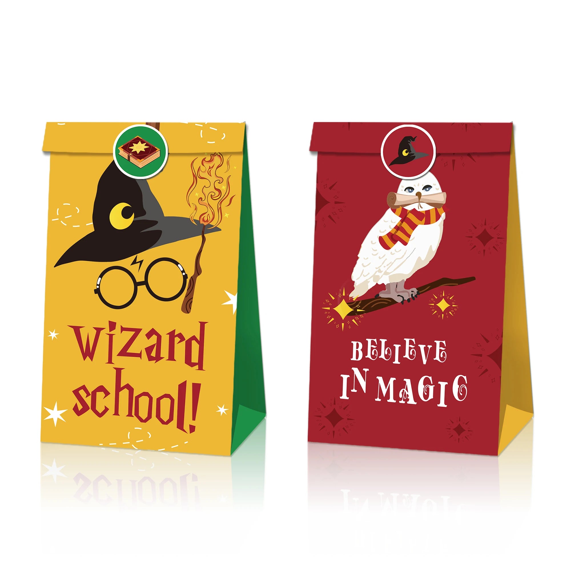 12/24PCS Magic Harry Potter Party Paper Gift Bags - Image 6