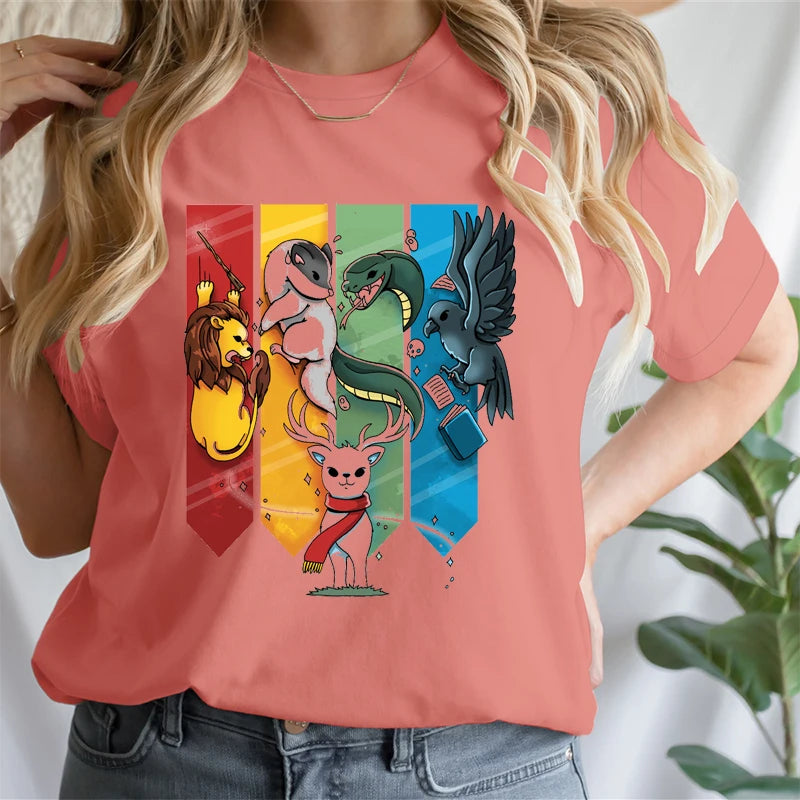 Magic Animal Ladies Cotton T-Shirt - Image 10