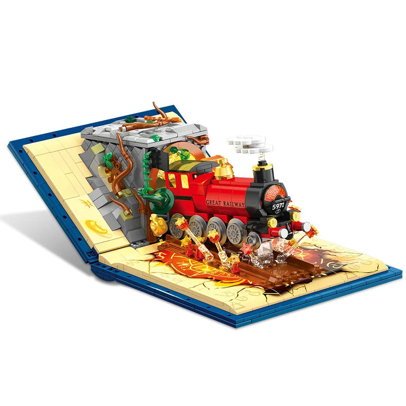 889PCS Magic Train Building Blocks Set - Image 8