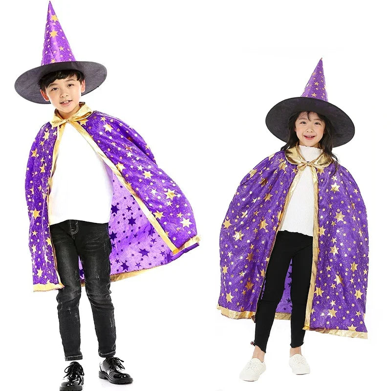 Kids Magician Wizard Cloak & Hat Set - Image 6