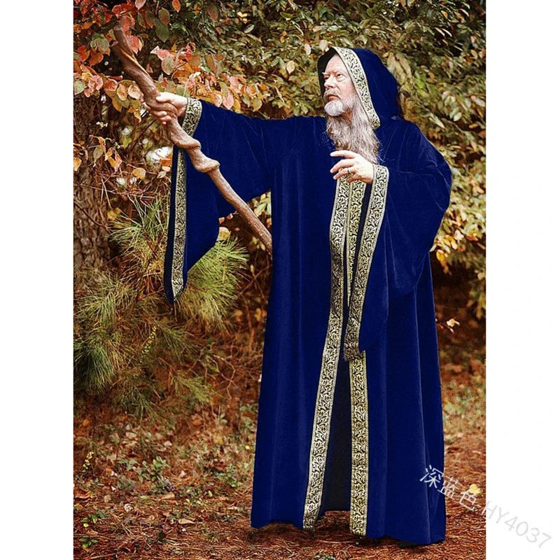 Halloween Medieval Hooded Cape Cloak - Image 3
