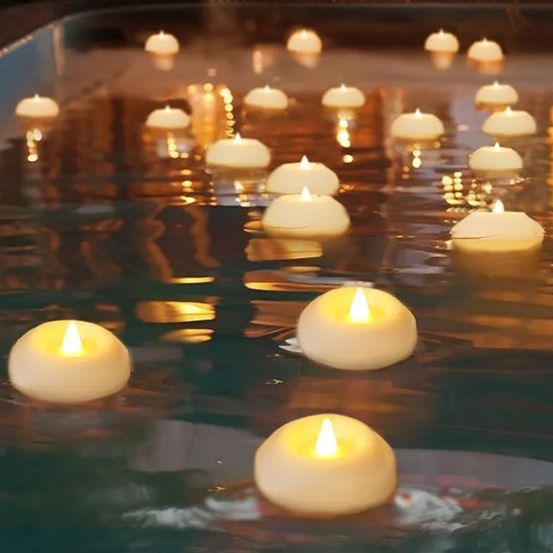 6/12Pcs Flameless Floating LED Tea Lights - Image 4