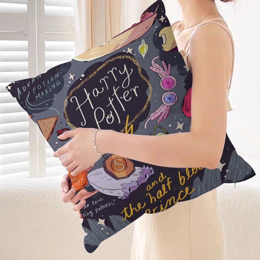 Harry Potter Wand & Landscape Pillow Cover - Image 8