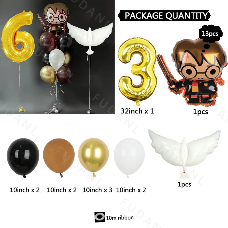 13PCS Harry Potter-Themed Balloon Set - Image 11