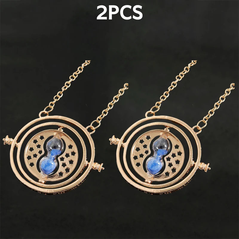 Harry Potter Time Turner & Wand Necklace Set - Image 21