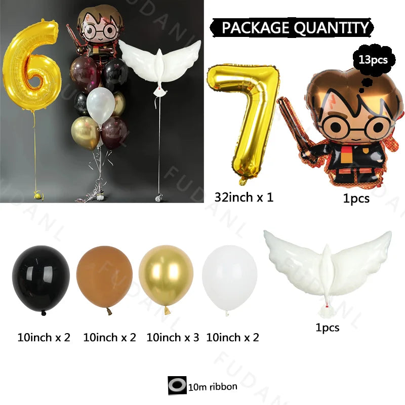 13PCS Harry Potter-Themed Balloon Set - Image 6
