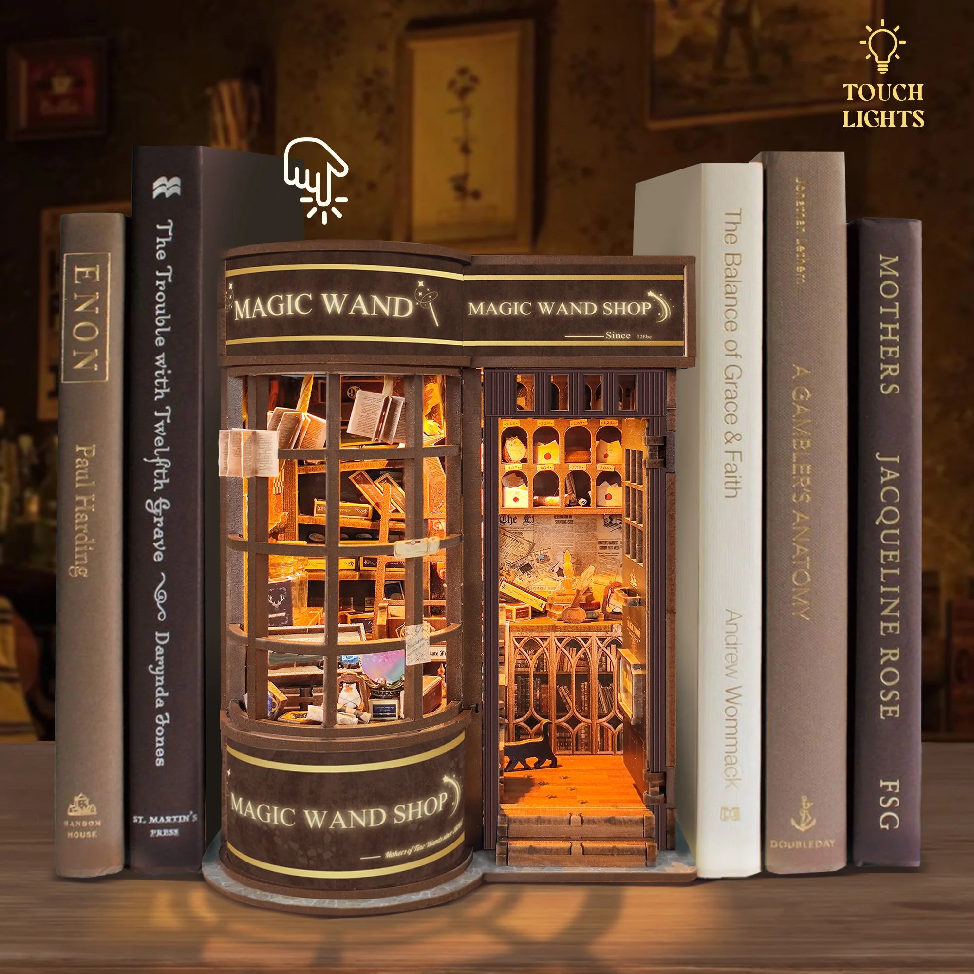 DIY Wooden Magic Wand Book Nook Kit - Image 4