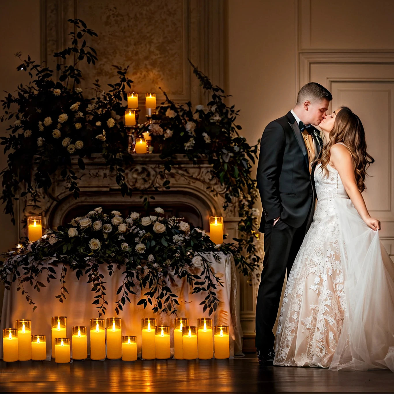 6–60PCS Acrylic Glass LED Flameless Candles - Image 2