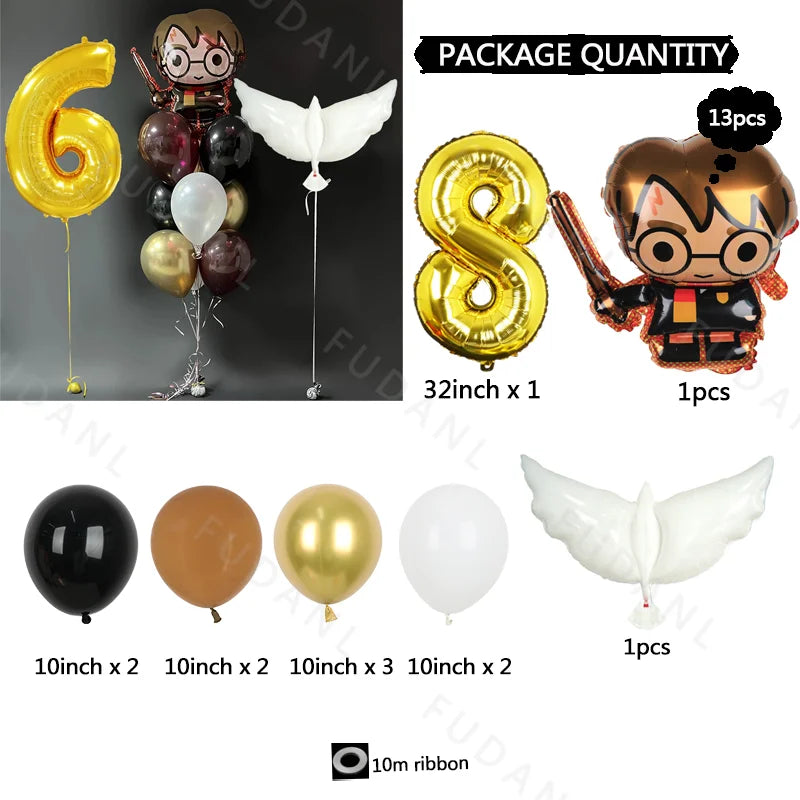 13PCS Harry Potter-Themed Balloon Set - Image 7