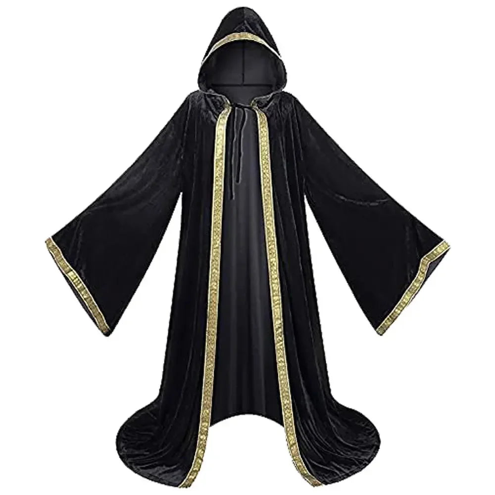 Halloween Medieval Hooded Cape Cloak - Image 6