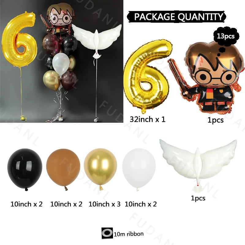 13PCS Harry Potter-Themed Balloon Set - Image 10