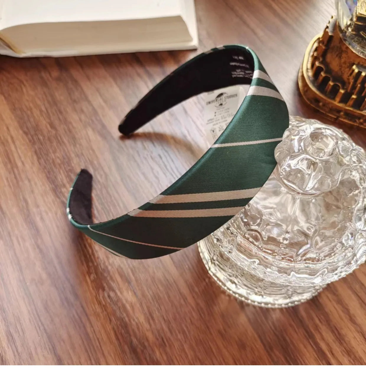 Wizard Magic Stripe School Slytherin Hair Scrunchie - Image 6