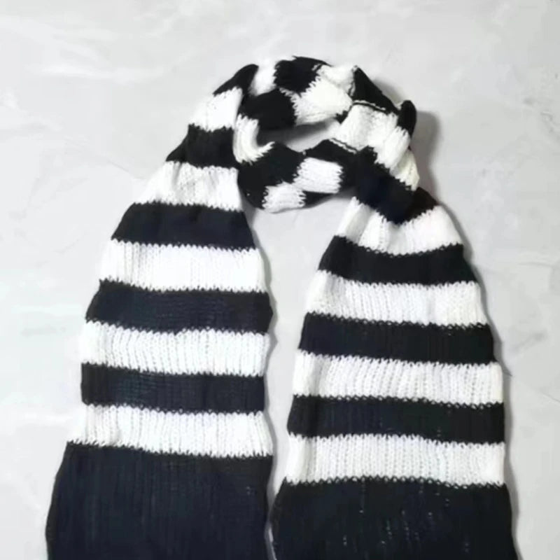 Soft Thick Knit Long Scarf - Image 4
