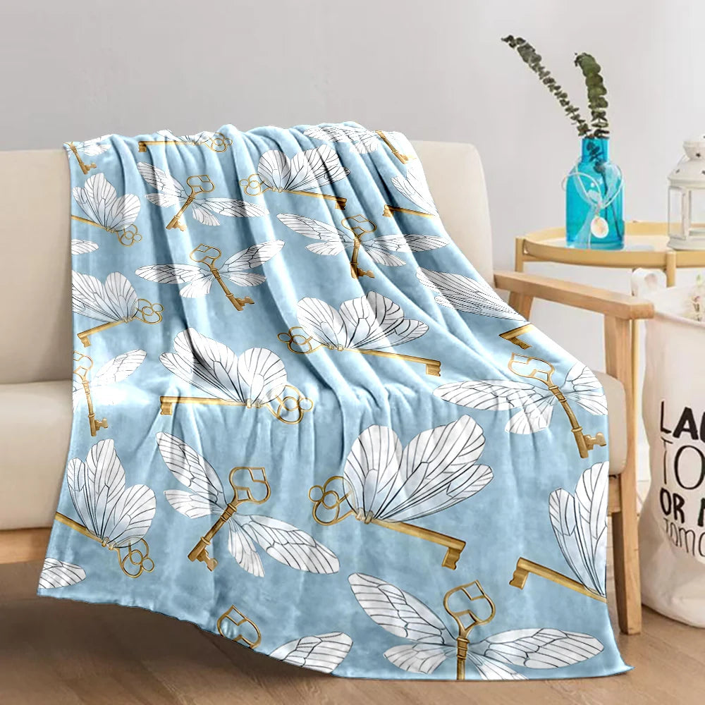 Cartoon Harry Potter Magic Tools Printed Blanket - Image 6