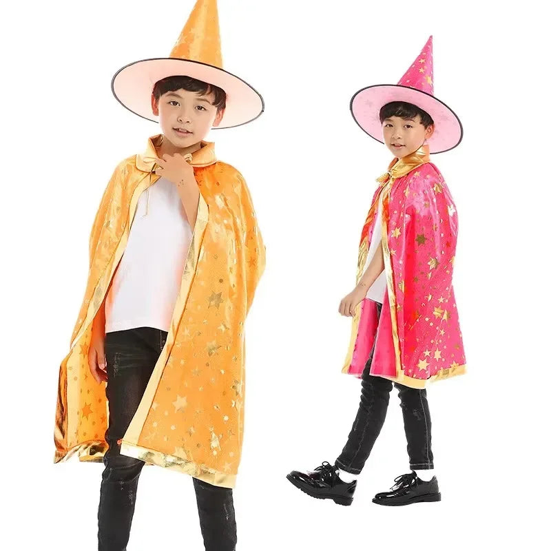 Kids Magician Wizard Cloak & Hat Set - Image 3