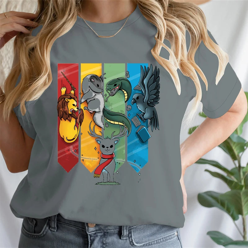 Magic Animal Ladies Cotton T-Shirt - Image 8