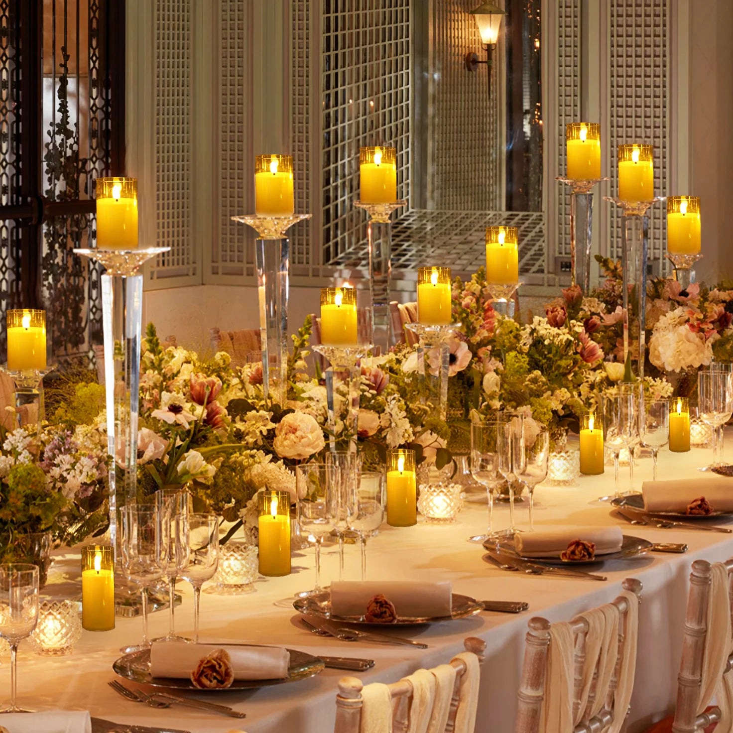 6–60PCS Acrylic Glass LED Flameless Candles - Image 3