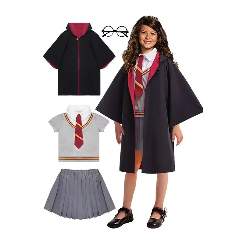4PCS Kids Wizard Cosplay Costume Set - Image 7
