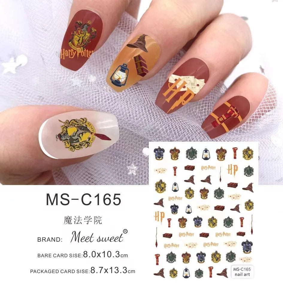 Miniso Harry Potter & Cartoon Nail Stickers - Image 2
