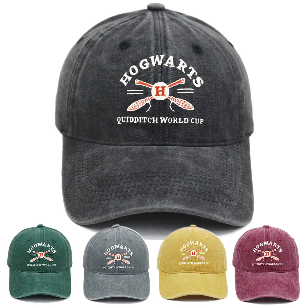 Harry Potter Embroidered Washed Baseball Hat