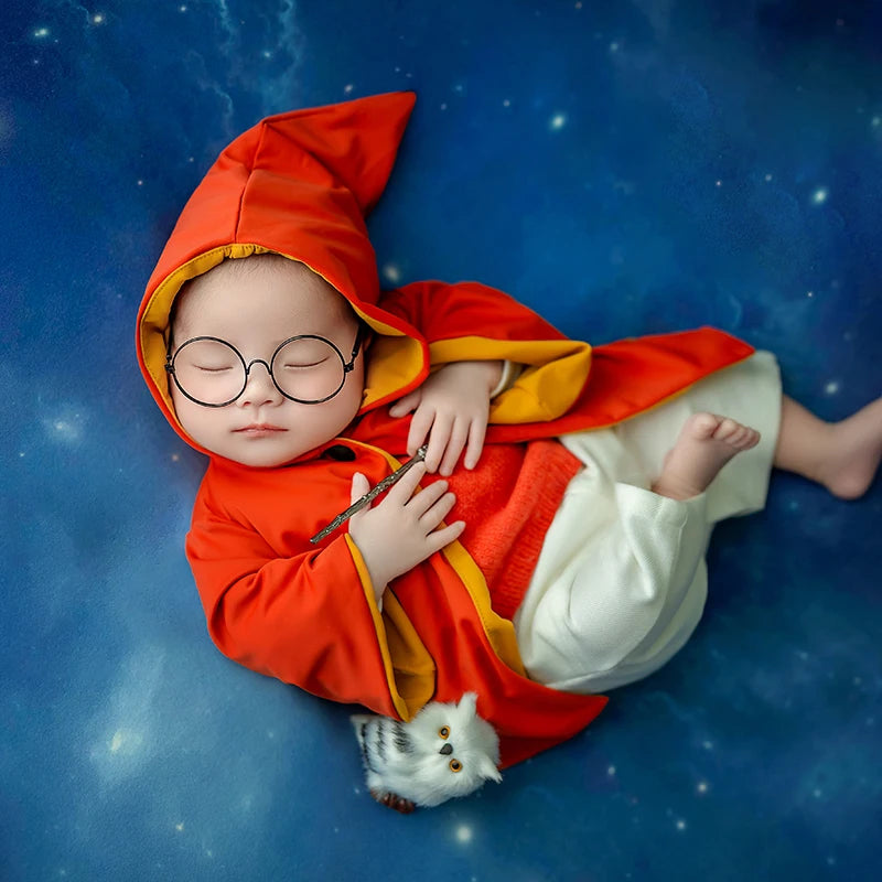 Newborn Magician Photography Costume - Image 7