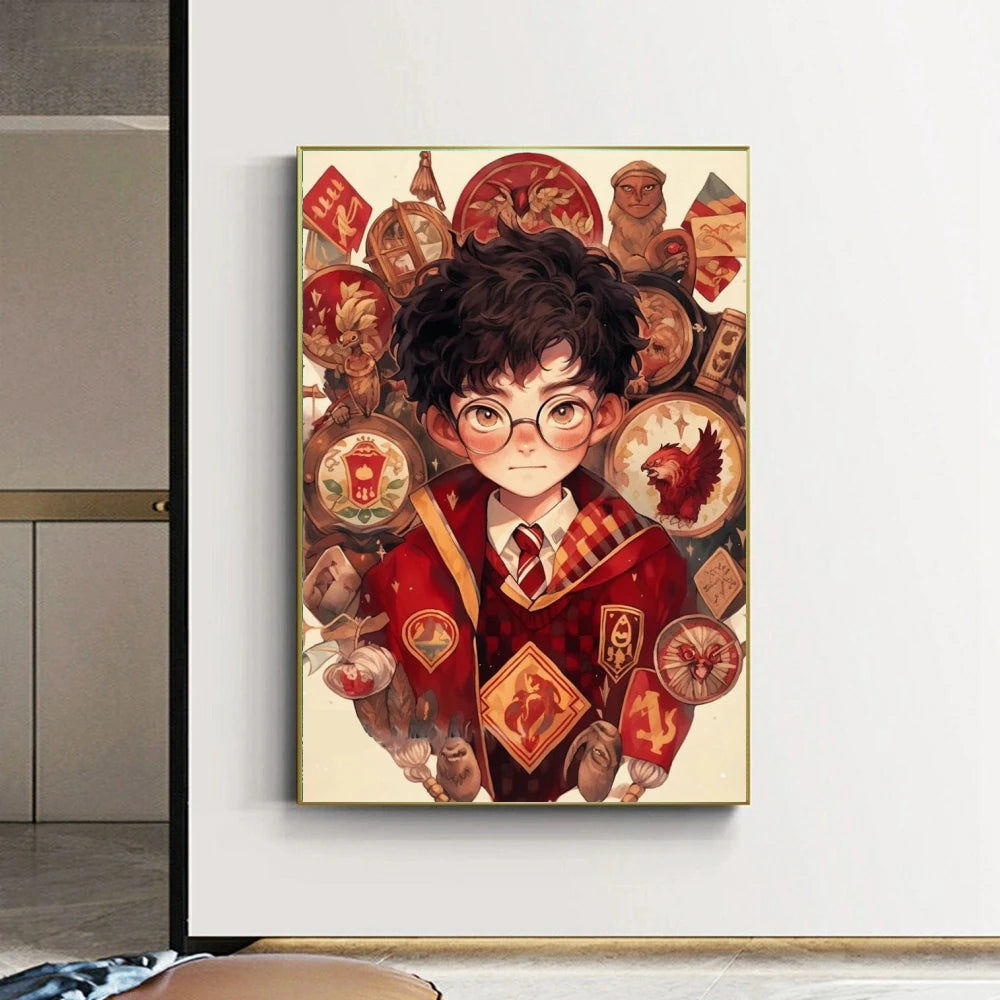 Red Cartoon Mosaic Embroidery Diamond Painting 5D - Image 2