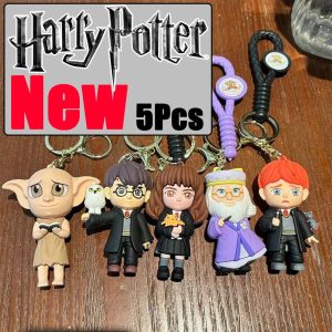 Cartoon Harry Ron PVC Keychain