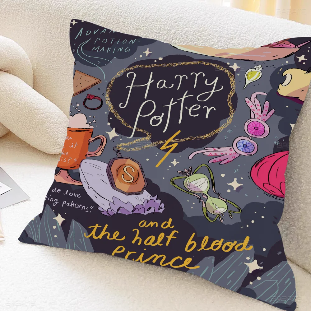 Harry Potter Wand & Landscape Pillow Cover - Image 5