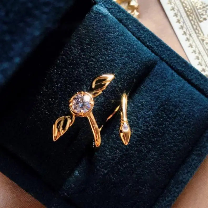 Gold-Plated Snitch Ring – Harries Cosplay Jewelry with Rotatable Wings - Image 14