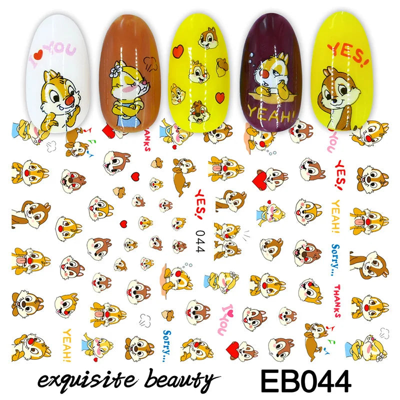 Miniso Harry Potter & Cartoon Nail Stickers - Image 37