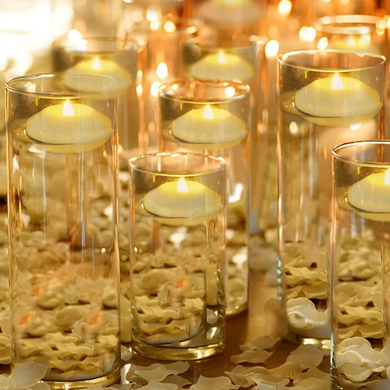 6/12Pcs Flameless Floating LED Tea Lights - Image 5