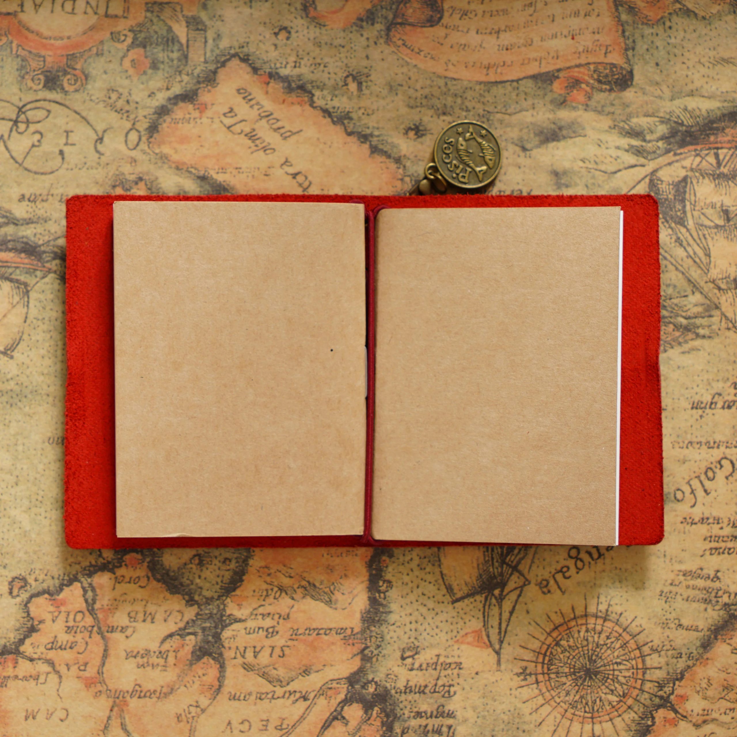 Genuine Leather Mini Travel Notebook - Image 14