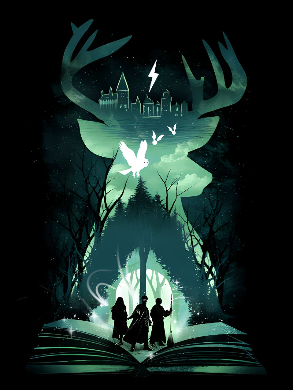 Cartoon Owl Magic Book 5D DIY Diamond Painting Kit - Image 10